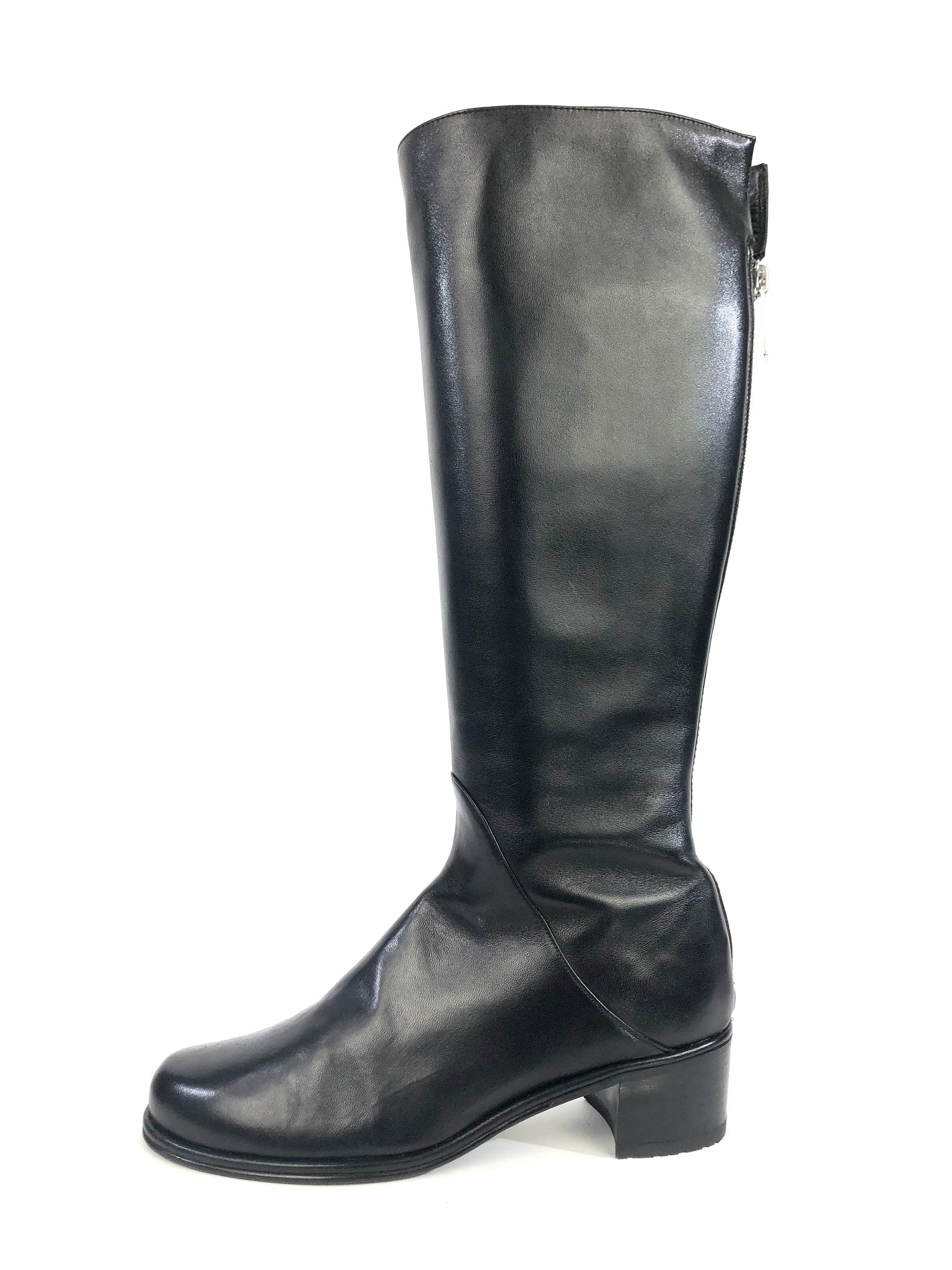 Rambler Black Nappa Knee High Boots | Size 7