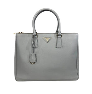 PRADA Galleria Tote in White Saffiano Leather