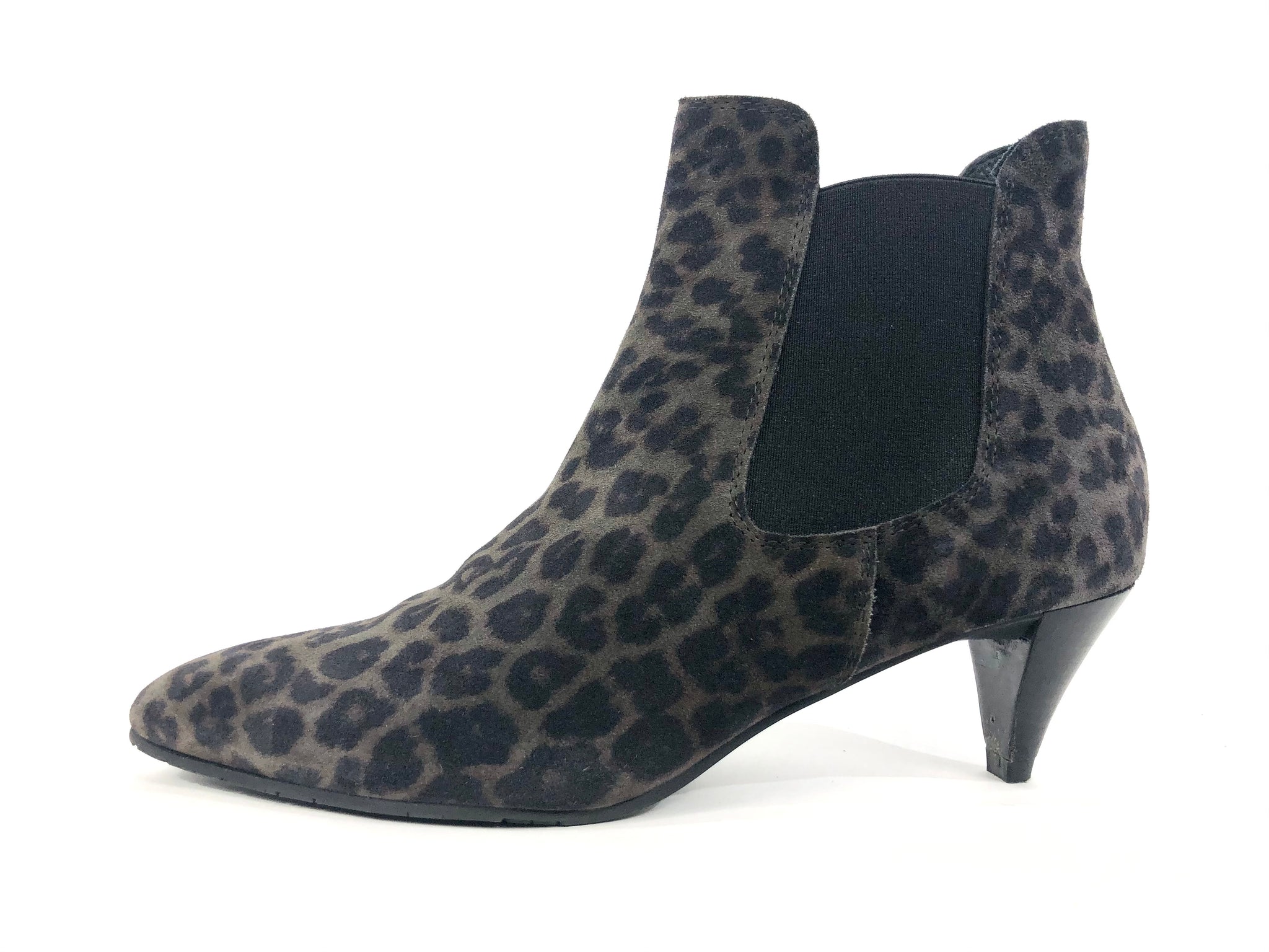 Brown Suede Leopard 'Amara' Booties | Size 38