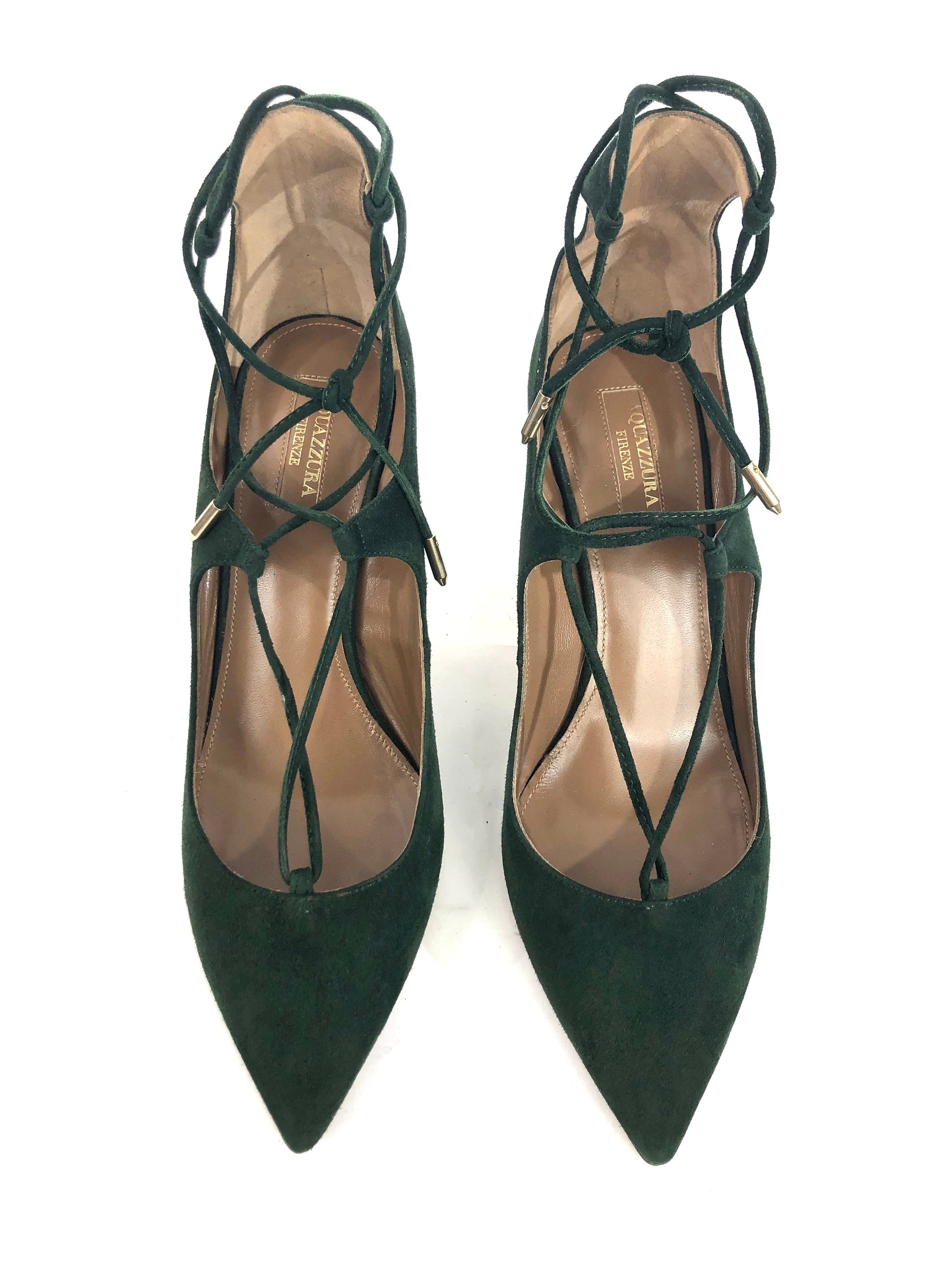 Forest Green Pump | Size US 7.5 - EU 38 – Baggio Consignment
