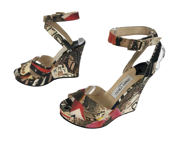 Phoenix Multicolor Wedge Sandal | Size US 7 - IT 37