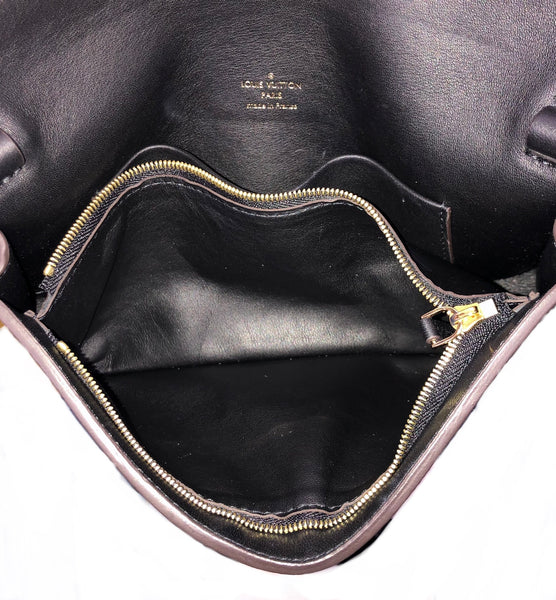 Calfskin Reverse Monogram Column Clutch