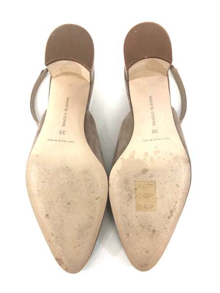 50mm Allurasa Suede Slingback Pump | Size US 7.5 | IT 38