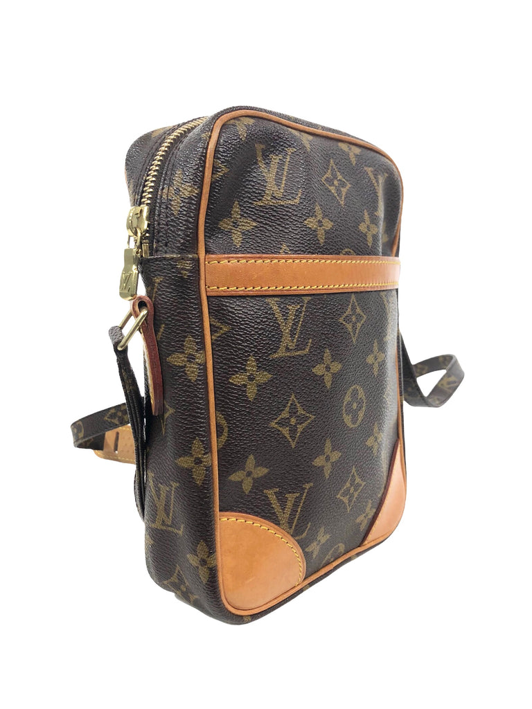 Brown Louis Vuitton Monogram Mini Lin Danube Crossbody Bag