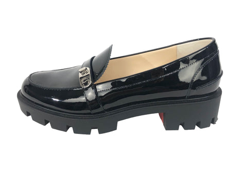 Black Lock Woody Patent Leather Loafers | Size US 8.5 - IT 8.5