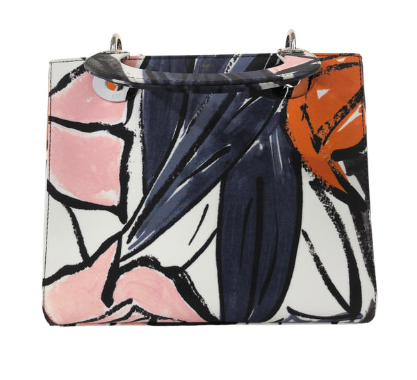 Lady Dior Floral Multi Graffiti Top Handle Bag Small