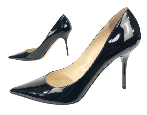 Black Patent Leather Stiletto Pump | Size US 7.5 - IT 38