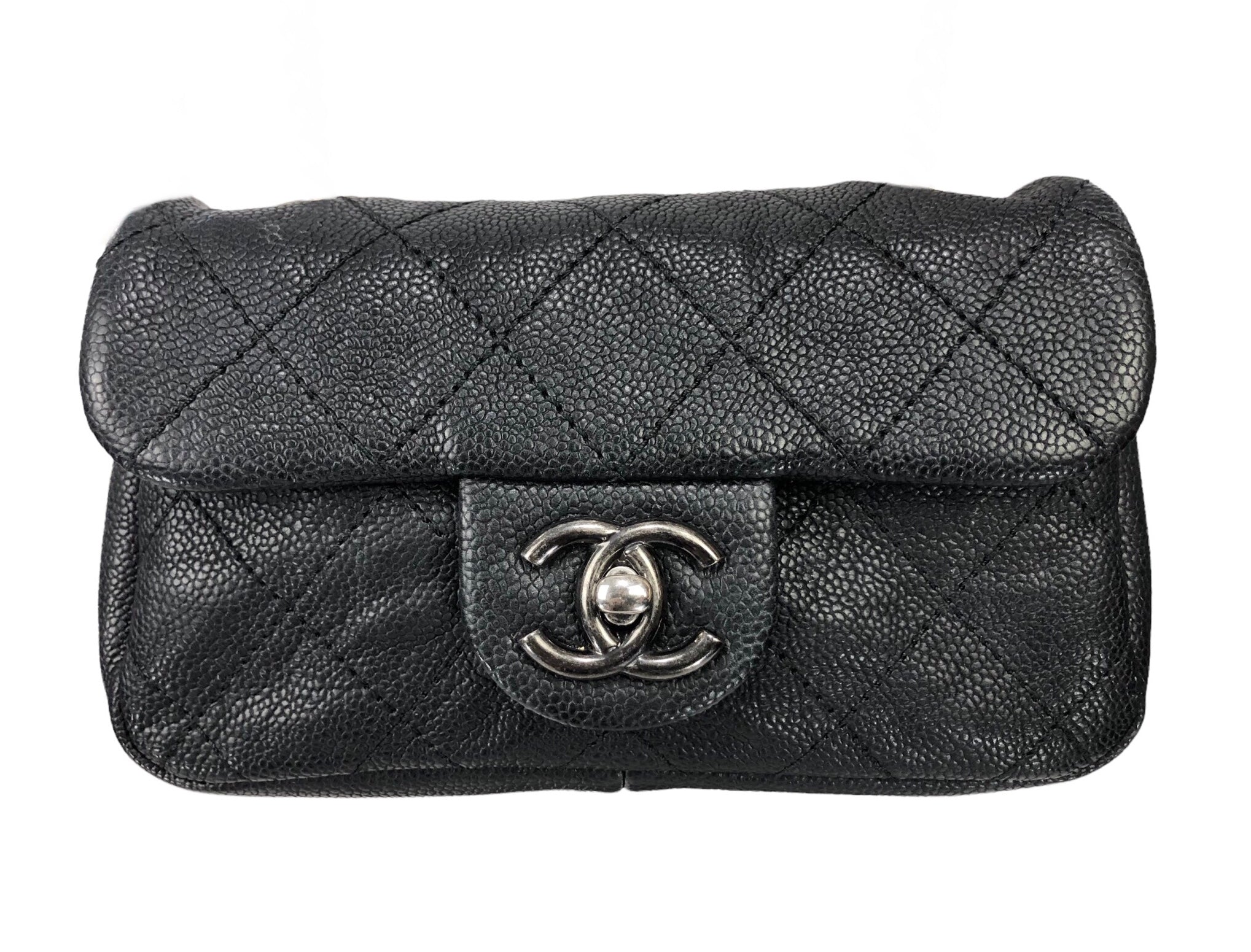 Caviar Quilted Leather Rectangular Mini Flap Bag