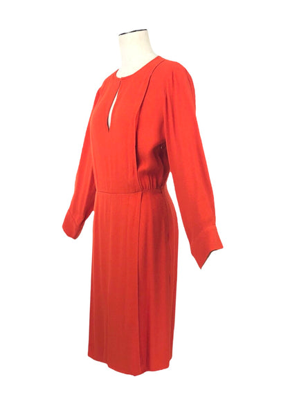 Lipstick Red Crepe Dress | Size 6 - IT42