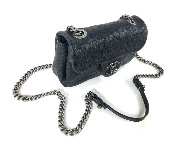 Caviar Quilted Leather Rectangular Mini Flap Bag