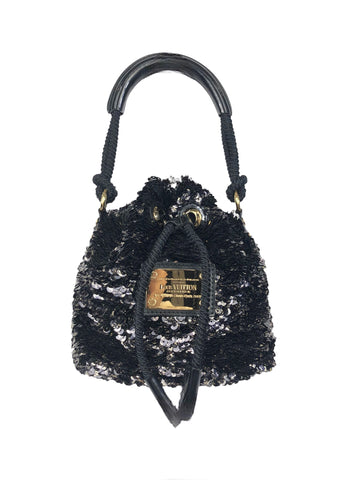 Mini Noe Black Sequins Rococo Bag