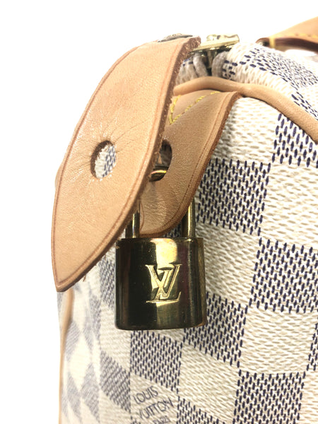 Speedy 25 Damier Azur Handbag
