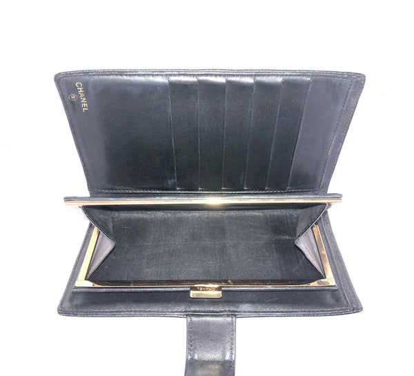 Black Caviar Timeless CC French Envelope Wallet