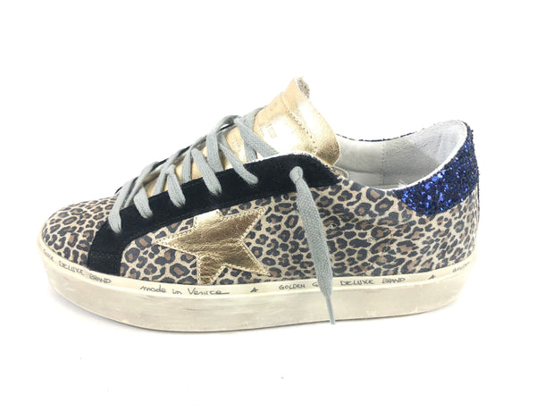 Leopard Print Suede Sneakers | Size US 8 - EU 38
