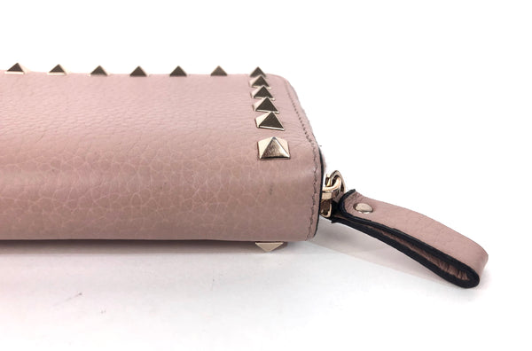 Rockstud Continental Wallet - Beige