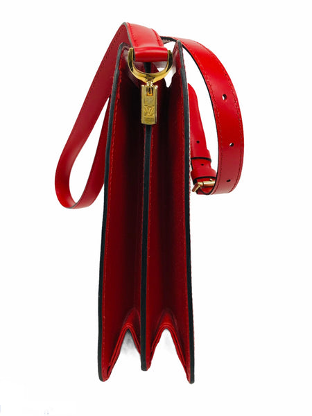 Capucines Red Epi Leather Convertible Bag