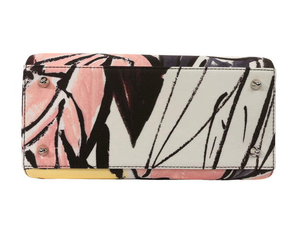 Lady Dior Floral Multi Graffiti Top Handle Bag Small