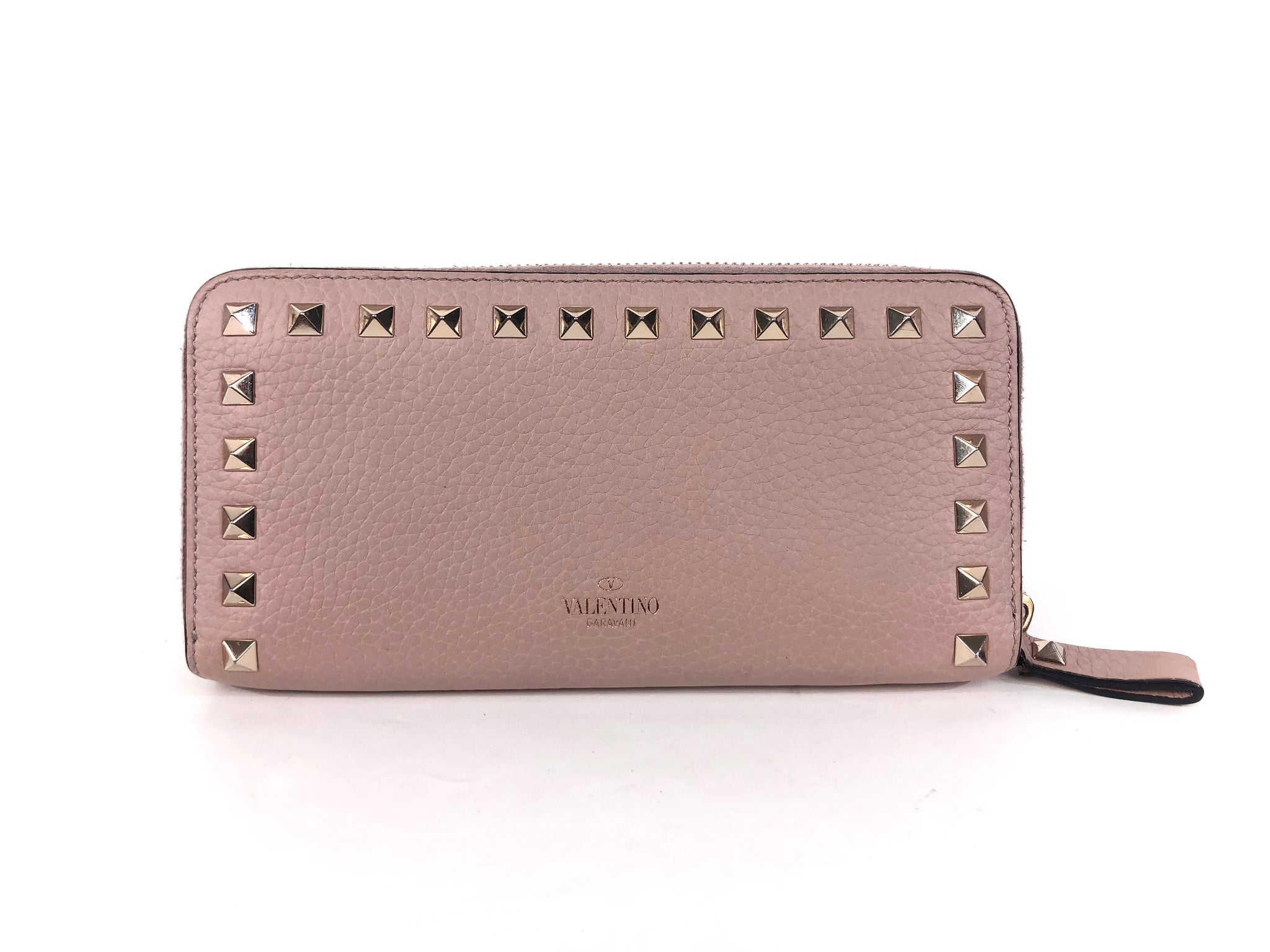 Rockstud Continental Wallet - Beige