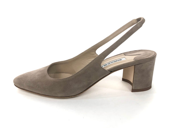 50mm Allurasa Suede Slingback Pump | Size US 7.5 | IT 38