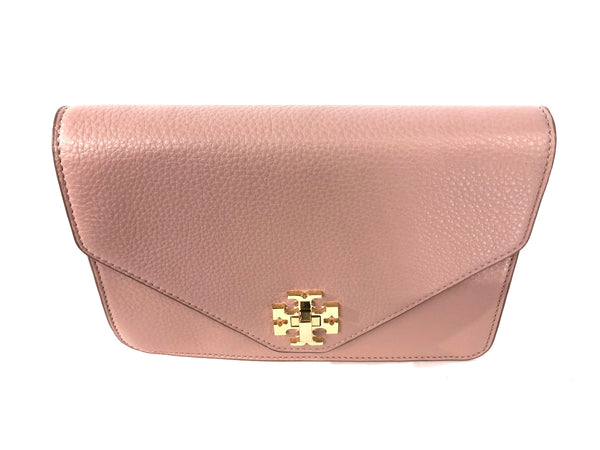 Pink Pebble Leather Convertible Clutch - Shoulder Bag - Crossbody
