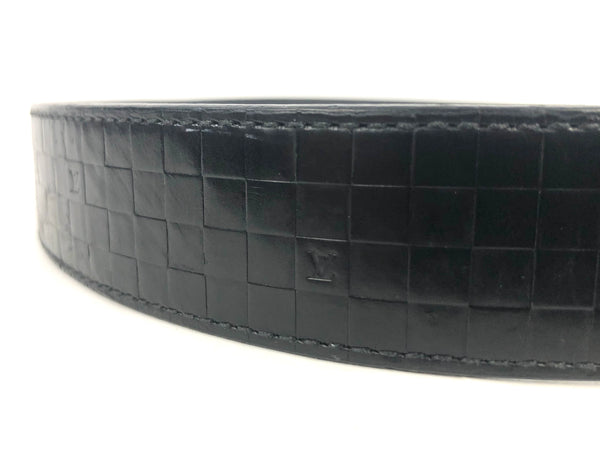 Ceinture Inventeur Reversible Empreinte Damier Graphite Pattern Reversible Belt | Size 36