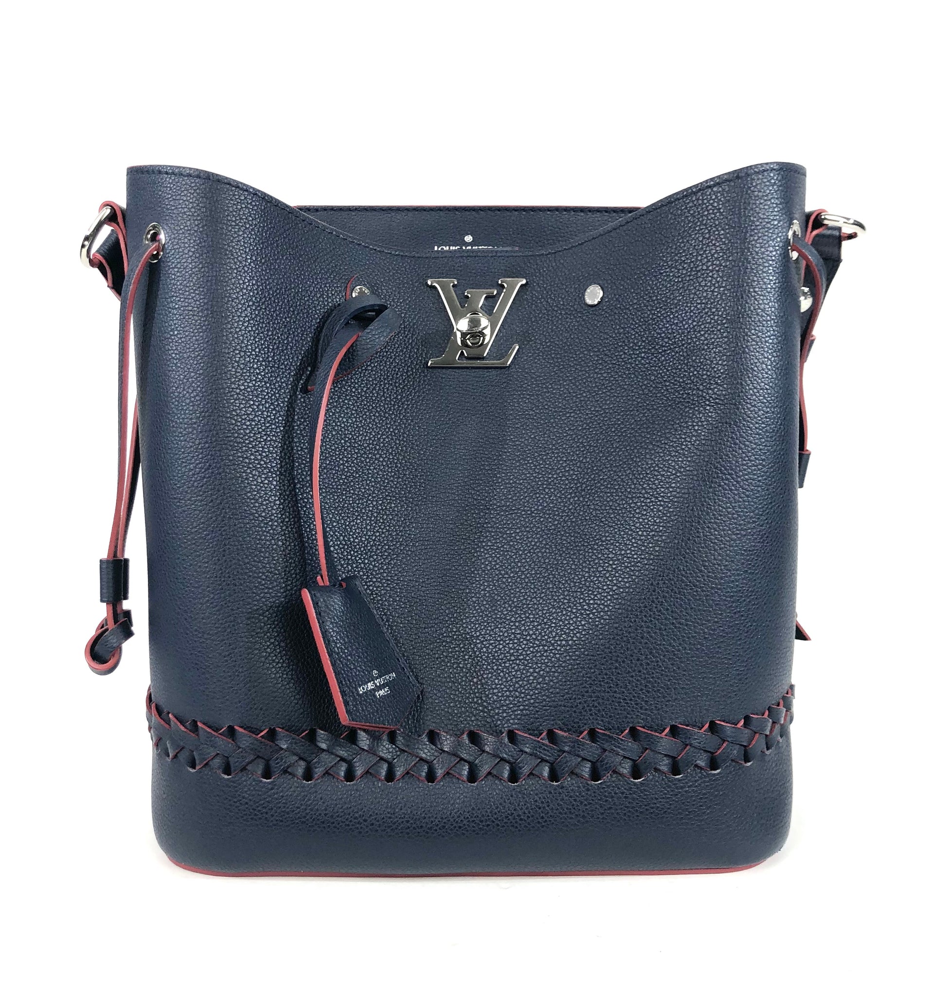Braided Marine Rouge Bucket Bag