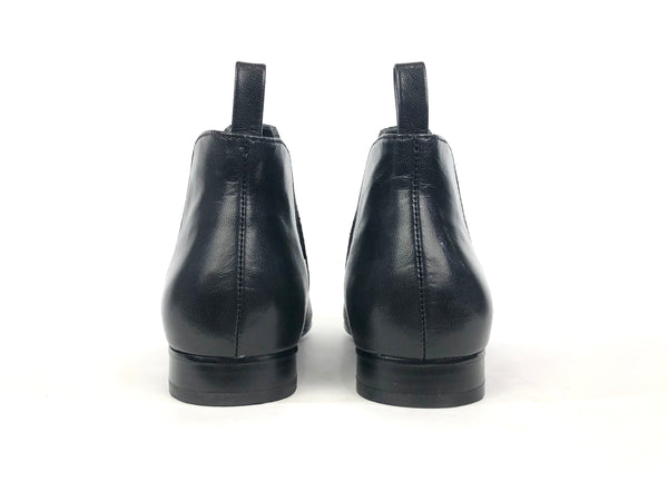 Grand OS Amherst Black Snake Embossed Leather Booties | Size 7 B