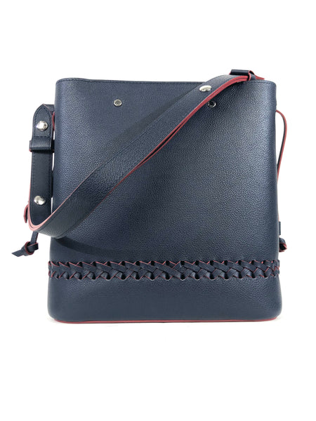 Braided Marine Rouge Bucket Bag