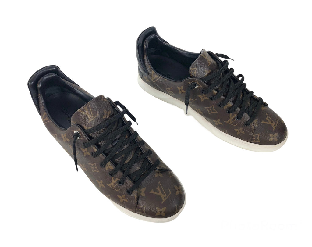 Louis Vuitton Brown Monogram Canvas And Suede Sneakers Size 43.5 Louis  Vuitton