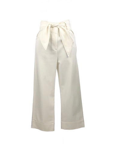 Michaela Tie-Waist Crop Pants | US 2