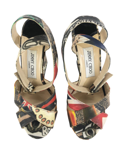 Phoenix Multicolor Wedge Sandal | Size US 7 - IT 37