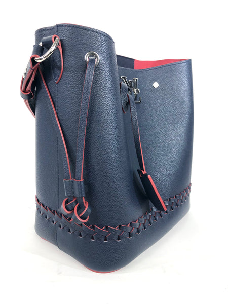 Braided Marine Rouge Bucket Bag