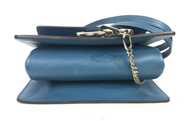 Faye Teal Small Shoulder Bag - Crossbody