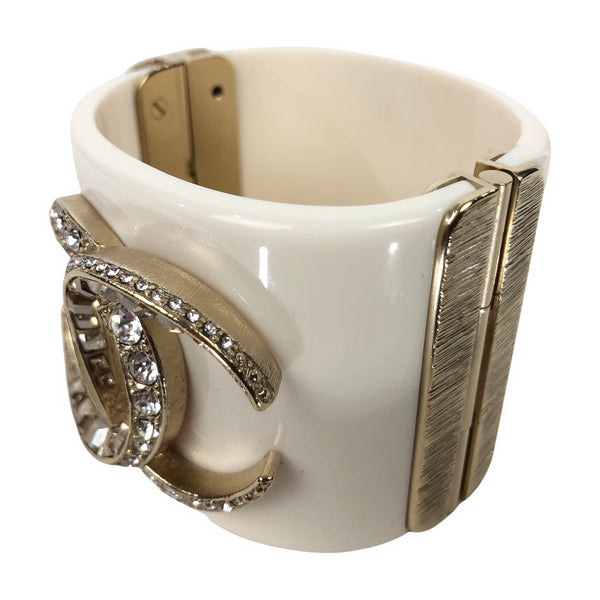 Strass and Resin Cuff Bracelet