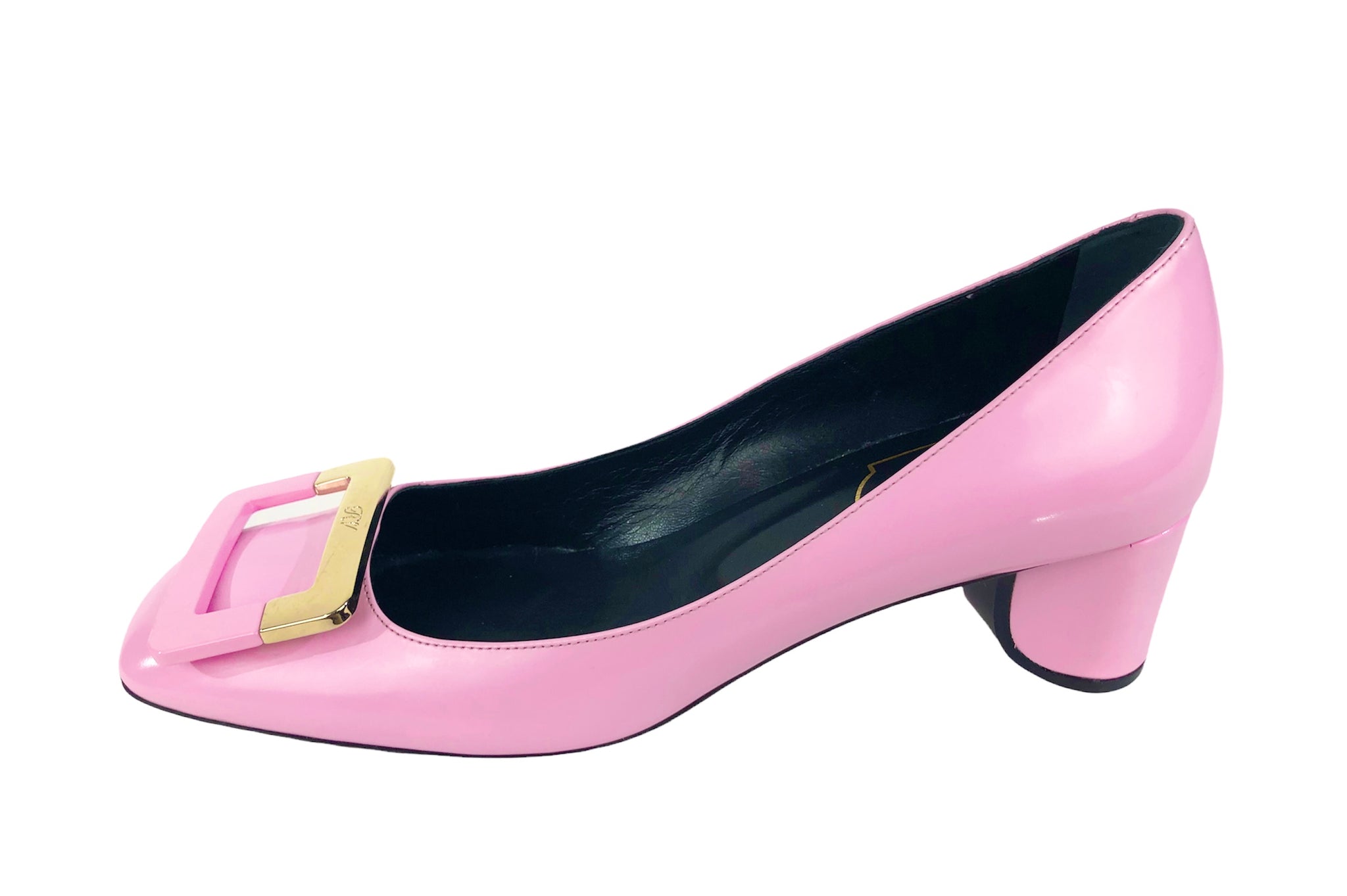 Tres Vivier Rosa Bonbon Patent Leather Pumps | Size US 7.5 - FR 37.5