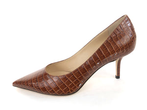 Love 65 Croc Embossed Leather Pumps | Size US 7.5 - IT 37.5