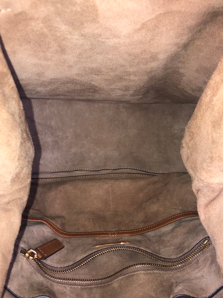 Cognac Harlow Shoulder Bag/Shopper Tote/Hobo