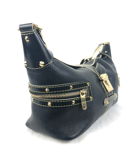 L'Impetueux Suhali Black Goat Leather Shoulder Bag