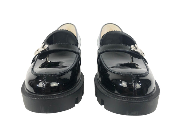 Black Lock Woody Patent Leather Loafers | Size US 8.5 - IT 8.5