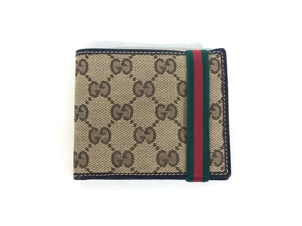 Brown GG Guccissima Canvas Supreme Compact Wallet