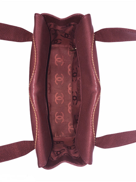 Rouge Caviar Surpique CC Handbag