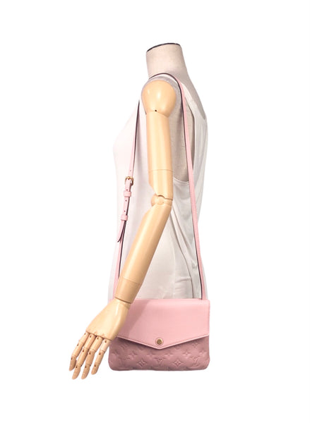 Twice Bag Empreinte Monogram in Rose Ballerine