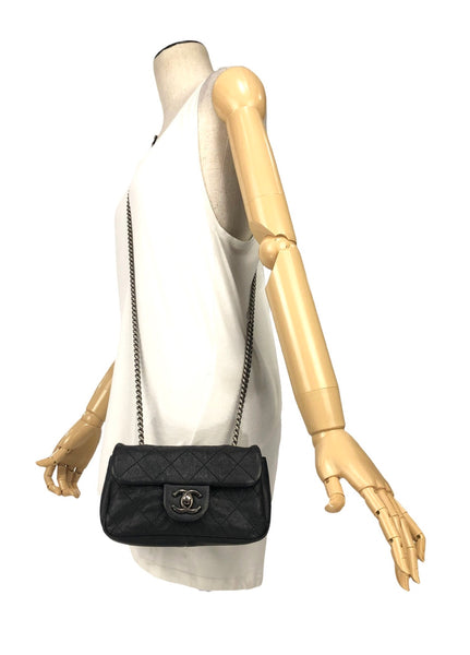 Caviar Quilted Leather Rectangular Mini Flap Bag