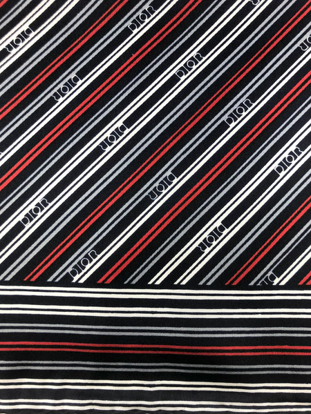 Silk Logo Print Scarf