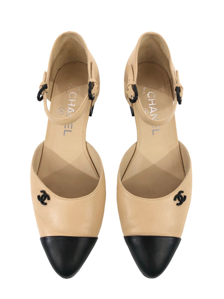 Two Tone D'Orsay Flats | Size US 7.5 - IT 37.5C