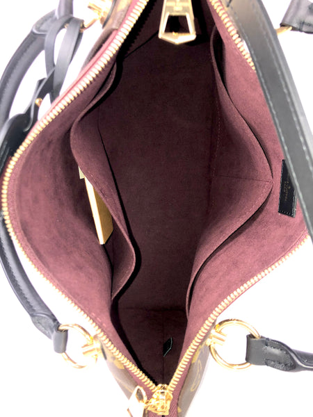 V Tote MM Monogram Bordeaux Black
