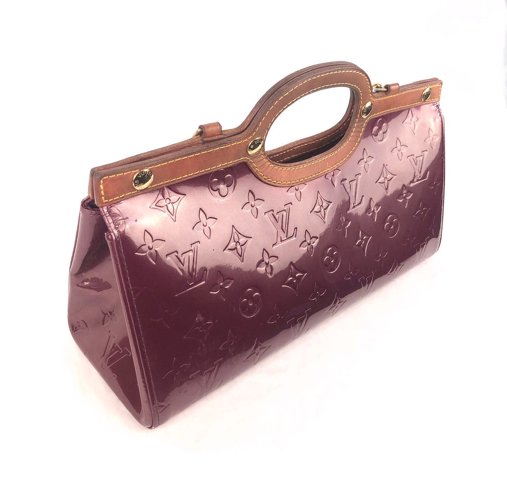 Louis Vuitton Violet Vernis Leather & Vachetta Leather Roxbury Drive