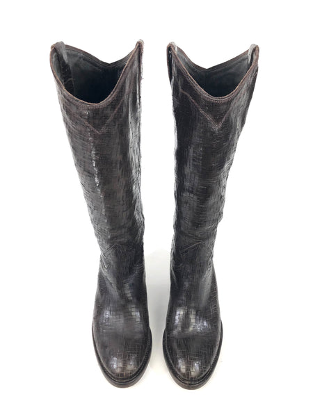 Brown Leather Western Boots | Size 10