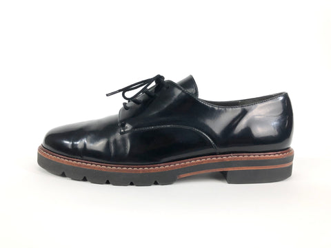 Black Patent  Oxford Shoes | Size 9