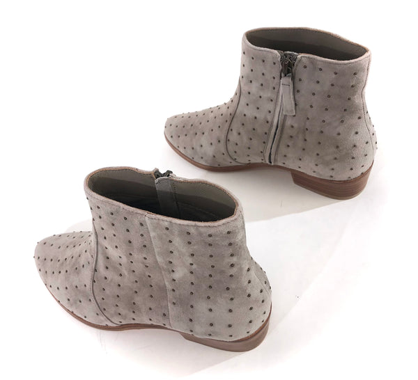 Lacole Gravel Grey Suede Booties | Size 7.5